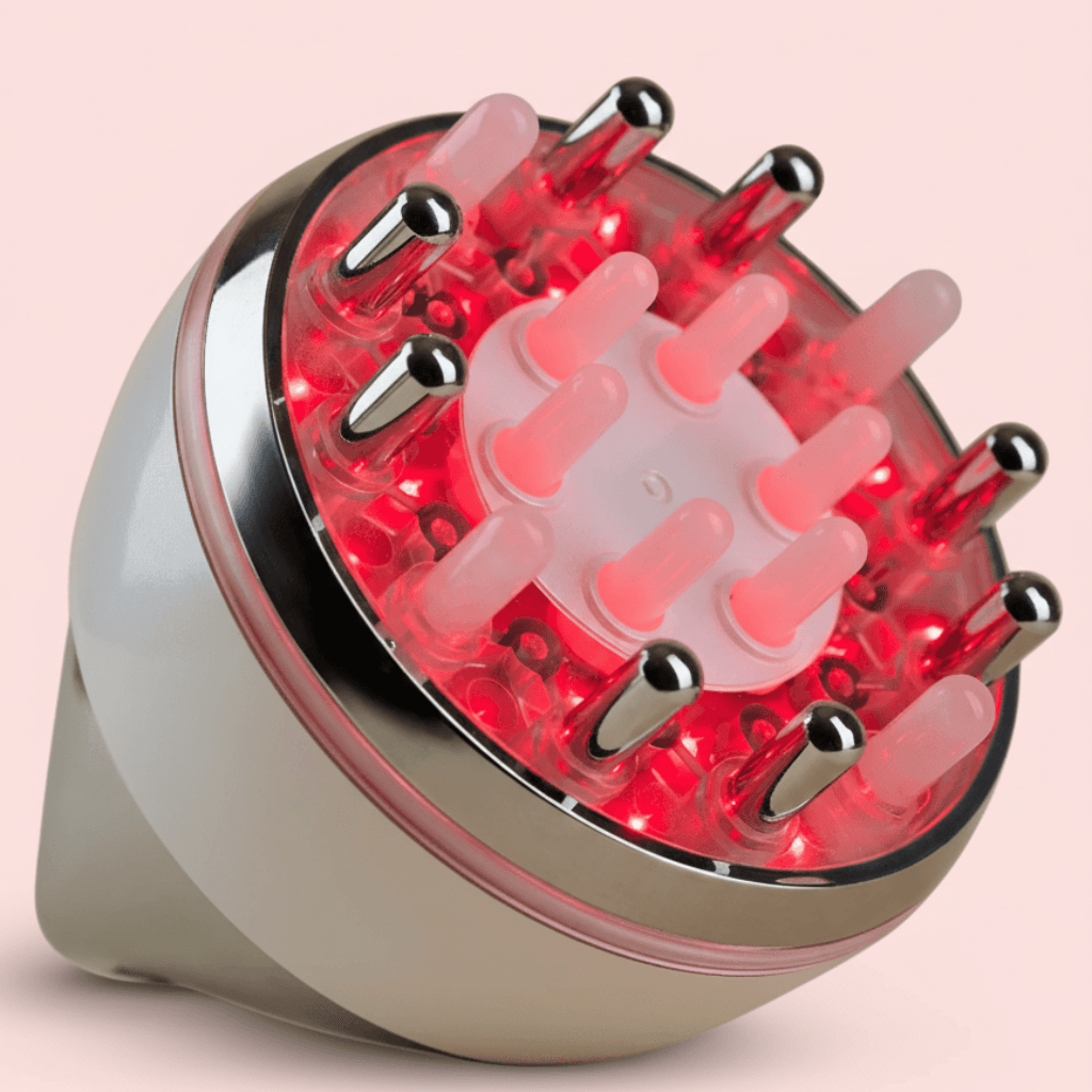 LynaFace LED Head Massager - Relaksujący masaż skóry głowy z ciepłem i światłem LED - komfort, odprężenie i wsparcie codziennej pielęgnacji włosów