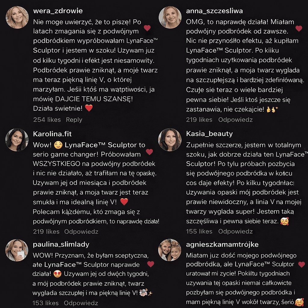 LynaFace Sculptor - Usuń podwójny podbródek i unieś linię twarzy - bezinwazyjnie i domowym sposobem!